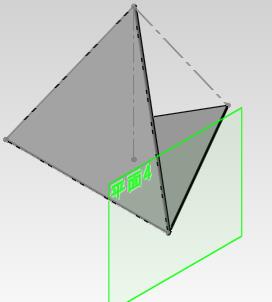 正三角錐の２面